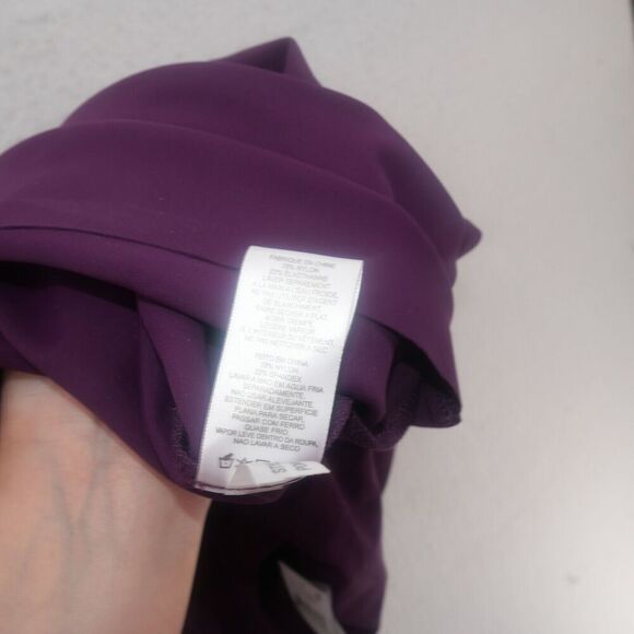 NEW Alex Evenings Summer Plum Purple Side Ruched Cocktail Dress Women's 8 $229 - Picture 12 of 12